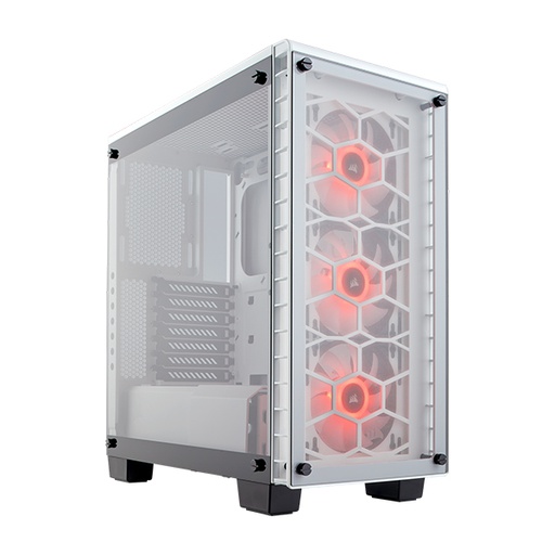 [CC-9011129-WW] Corsair Crystal Series 460X RGB Compact ATX Mid Tower Case - White