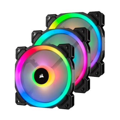 [CO-9050072-WW] Corsair LL Series LL120 RGB 120mm 3 Fan Pack with Lighting