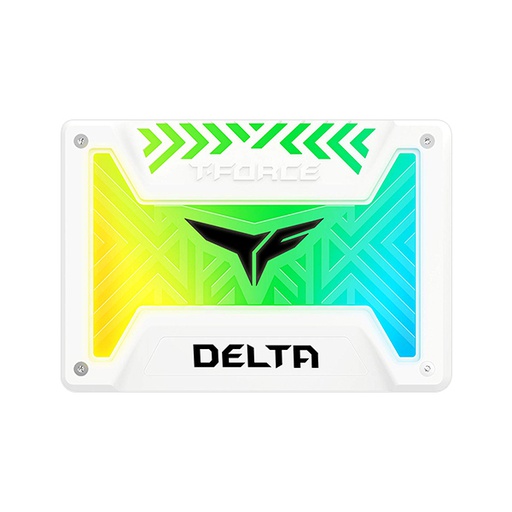 [T253TR500G3C413] TEAM GROUP T-FORCE DELTA 500GB White RGB SSD (R:560MB/s W:510MB/s)