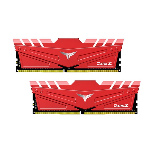 [TDZRD416G3000HC16CDC01] TEAM GROUP T-Force DARK Z 16GB(2x8GB) DDR4 3000MHz Memory Kit - Red