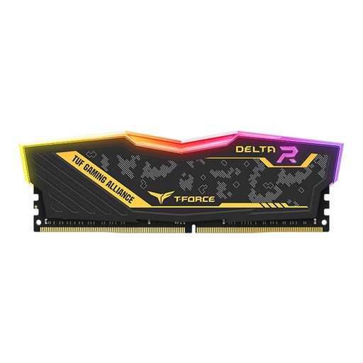 [TF9D416G3200HC16C01] TEAM GROUP T-Force Delta TUF Gaming 16GB RGB DDR4 3200MHz Memory kit - Black