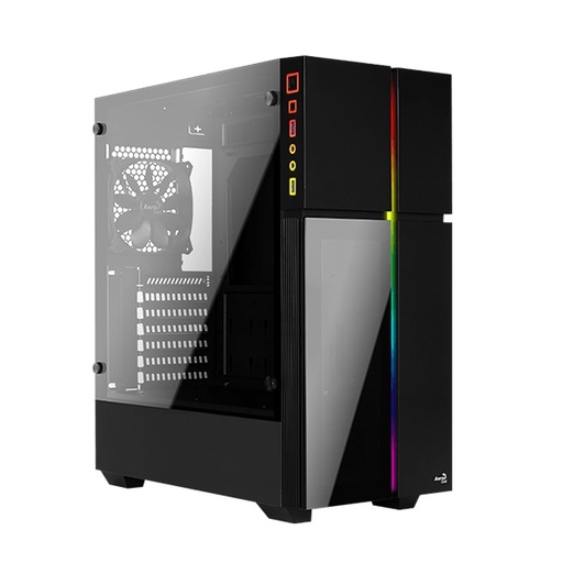 [4718009158672] Aerocool Playa G-BK-V3 RGB Mid Tower Case - Black