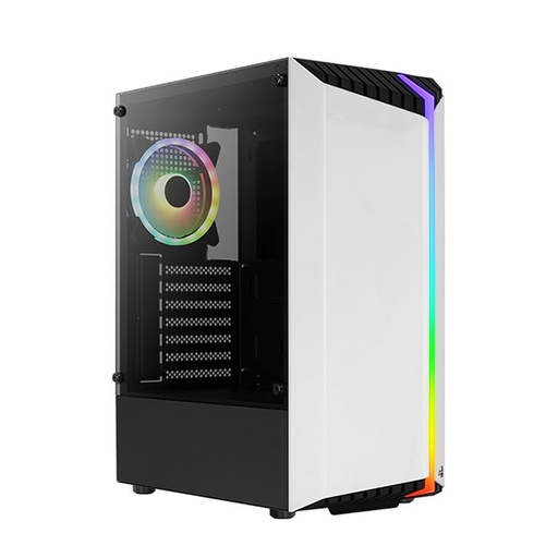 [4710562758740] Aerocool Bionic G-WT-V2 RGB Mid Tower Case - White