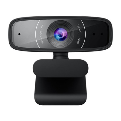 [90YH0340-B2UA00] ASUS C3 Full HD USB Webcam with Adjustable Clip