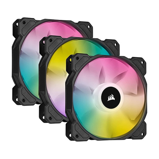 [CO-9050109-WW] CORSAIR iCUE SP120 RGB ELITE Performance 120mm PWM Triple Case Fan With Lighting Node CORE - Black