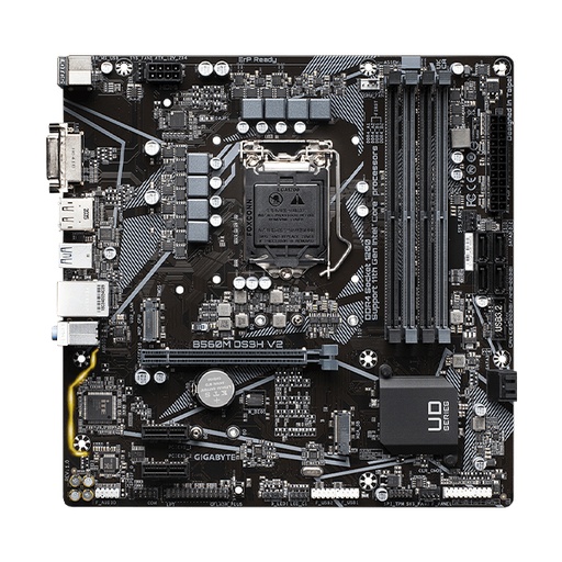 [B560M DS3H V2] GIGABYTE B560M DS3H V2 (rev. 1.0) Micro ATX Motherboard - Black