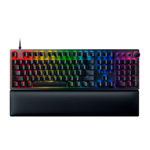 [RZ03-03930300-R3M1] RAZER HUNTSMAN V2 RGB CLICKY Wired Purple Switch Optical US Keyboard - Black
