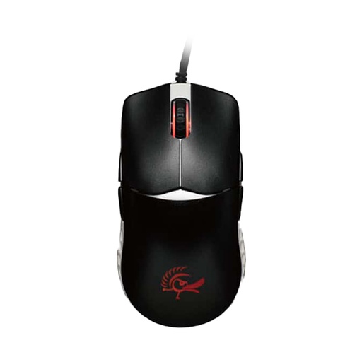 [DMFE200-OAZPA7G] DUCKY FEATHER RGB Wired Huano Blue Switches Lightweight Gaming Mouse - Black/White