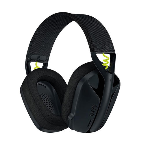 [981-001050] Logitech G435 LIGHTSPEED Wireless Gaming Headset - Black/Neon Yellow